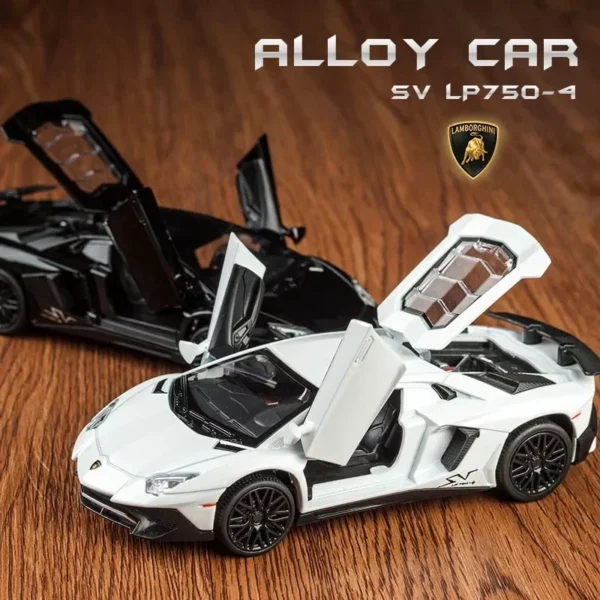 1:32 Lamborghinis SV LP750-4 Alloy Sports Car Model Diecast & Toy Metal Vehicle Simulation Car Model Collection Children's Gifts - Image 3