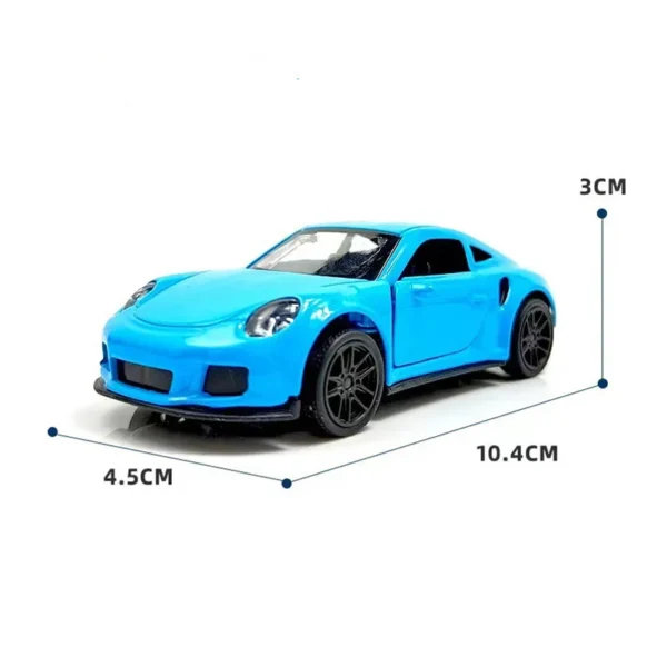 1:43 Diecast Alloy Car Model Metal Pull Back Simulation Car Toy Boy Sports Car Ornament with to Open the Door Toys for Kids - Image 6