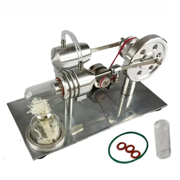 ZIZZ Hot Wind God Ice Stirling Engine Aluminum Alloy Engine External Combustion Engine Model Scientific Physics Experiment Toy - Image 4