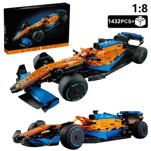 Technical F1 42141 1:8 1431Pcs Performance Building Blocks Super Races Car Assembly Model DIY Vehicle Toys Bricks Birthday Gifts