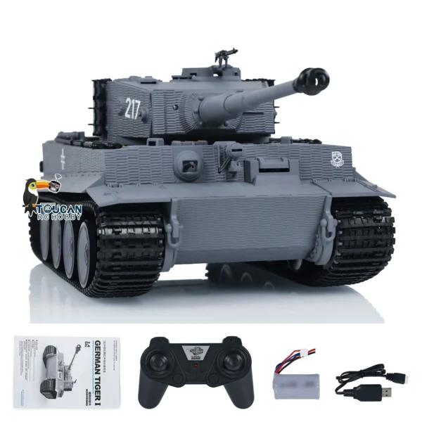 Toys for Boys Taigen 1/24 RC Battle Tank Tiger I Radio Control Military Tanks Infrared Combat Cars Vehicle TH23570