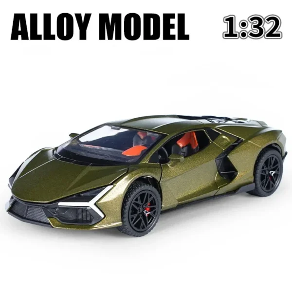 1:32 Lamborghini Revuelto Alloy Diecast Model Car Sound Light Children Toys Collection Hobbies Gifts With Boys Kids Present A893 - Image 5