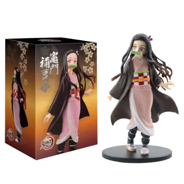 Anime Demon Slayer Kimetsu no Yaiba Figure Kamado Tanjirou Action Figure Agatsuma Zenitsu Nezuko Warrior PVC Model Toys - Image 2