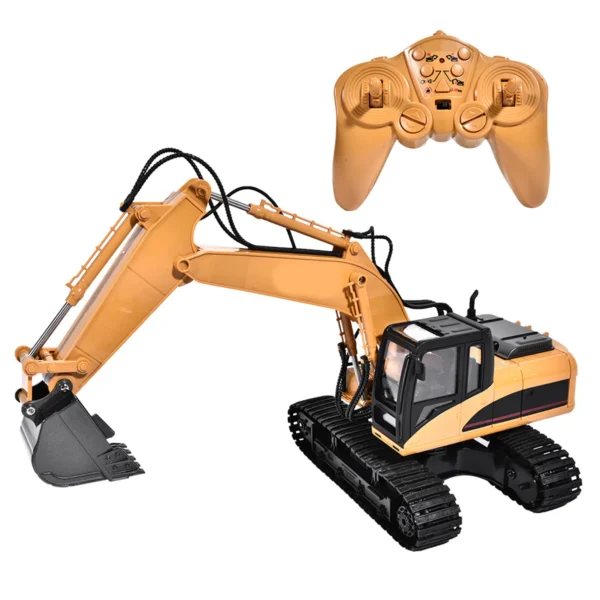 2.4G 1/14 Scale 15 Channel Electronic Excavator Remote Control Truck RC Toy - Image 4