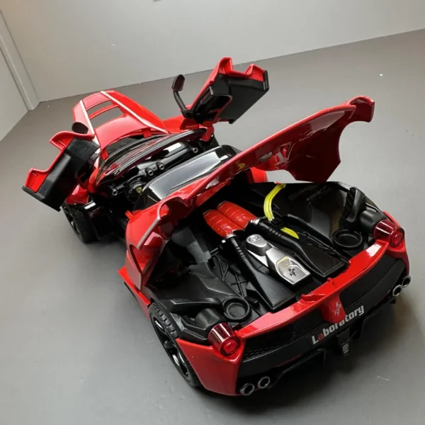 1:22 Ferrari Laferrari convertible Alloy Racing Car Model Diecast Metal Toy Vehicles Car Model Simulation Kids Toy Gift E187 - Image 5