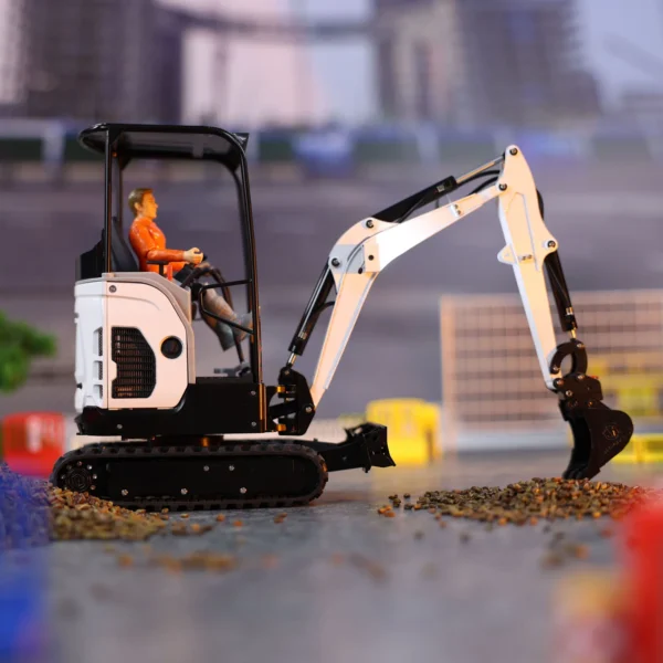 RTR JX E20 RC Mini Excavator 1/14 Scale Hydraulic Sounds Light JXMODEL Remote Control Metal Digger Model Painted Toy Toucanhobby - Image 4