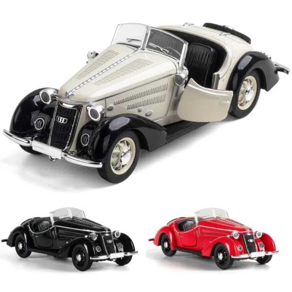 1:32 Vehicle Model Super Classic Pull Back Toy Car Educational Collection Door Open Car Model Gift Gift Car for Audi - Image 2