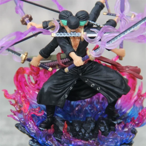 Hot One Piece 15cm Anime Figure Asura Roronoa Zoro Statue Action Figure Collection Model Kid Toy - Image 4