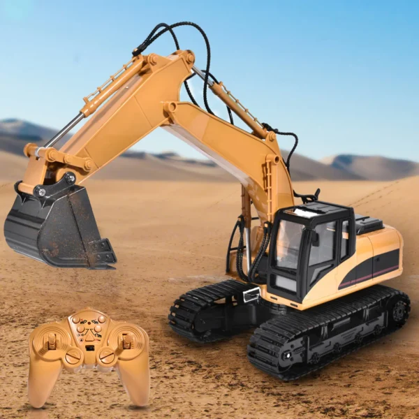 2.4G 1/14 Scale 15 Channel Electronic Excavator Remote Control Truck RC Toy