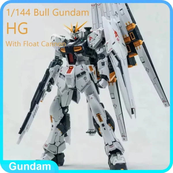 HG 1/144 Bull Gundam With Float Cannon Mobile Suit Gundam Anime Action Figures Model ABS Assembly Model Mecha Robot Toys Gifts