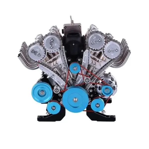 500+ Parts TECHING V8 Engine Metal Model Kit DIY Assembly Mini Eight Cylinder Engine Model Experiment Educational Toy - Image 3