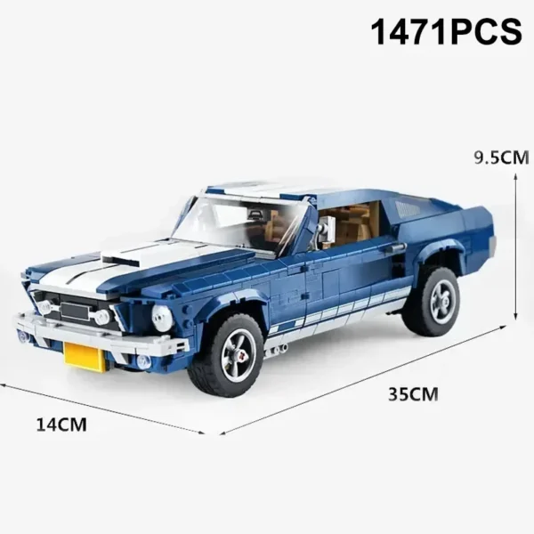 New 21047 Ford Mustangs Sports Racing Car Model Compatible With 10265 Building Blocks Bricks DIY Toys For Boys Gifts - Image 6