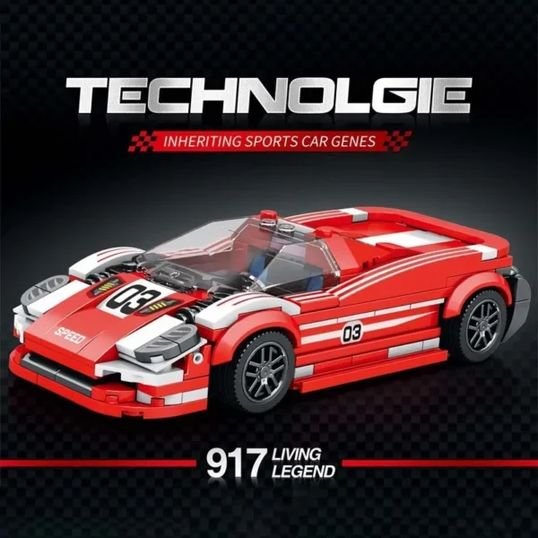 Speed Champions Series Racing Sports Vehiclea Technique Car Supercar Building Blocks Set Bricks Classic MOC Model Toys For Kids - Image 6