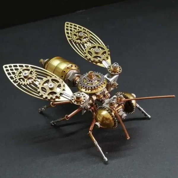 DIY 3D Puzzles Bee Steampunk Mechanical Insects Metal Assembly Model Kits Ornaments Assemble Models Toy - Image 3