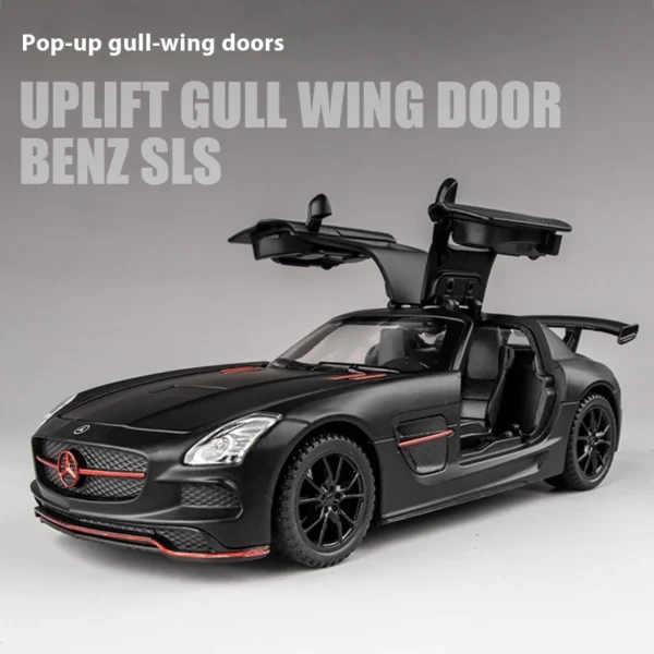 1:32 Mercedes Benz SLS AMG Super Sports Car Alloy Diecast Model Car Sound & Light Kid Children Toy Gift For Boy Collecting Hobby - Image 6