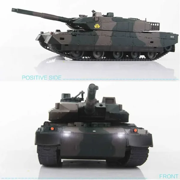 RC Tank 1/20 9CH Remote Control Tank With Sound LED Rechargeable 40CM Electronic Car 27Mhz Infrared Electric Toys For Kids Gift - Image 3