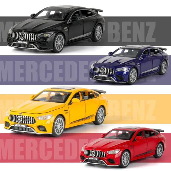 1:32 Mercedes Benz AMG GT63 Sports Car Alloy Diecast Car Model Sound Light Pull Back Toys Ornaments Gift For Children Collect - Image 5