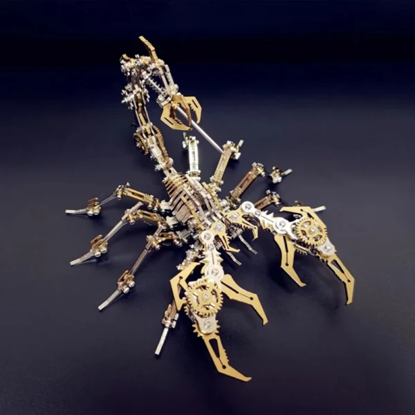 3D Scorpions Metal Puzzle Steampunk Mechanical Insect Model Kit Detachable Steel Construction Building Toy For Adults - Image 3