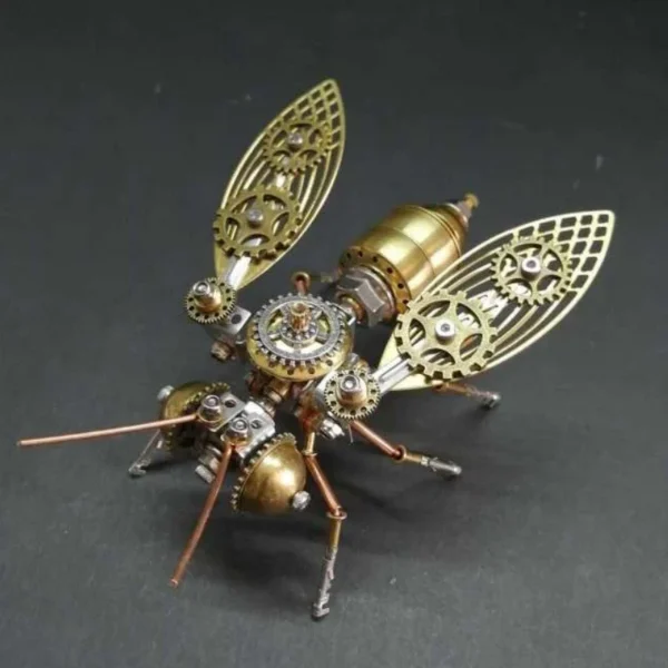 DIY 3D Puzzles Bee Steampunk Mechanical Insects Metal Assembly Model Kits Ornaments Assemble Models Toy