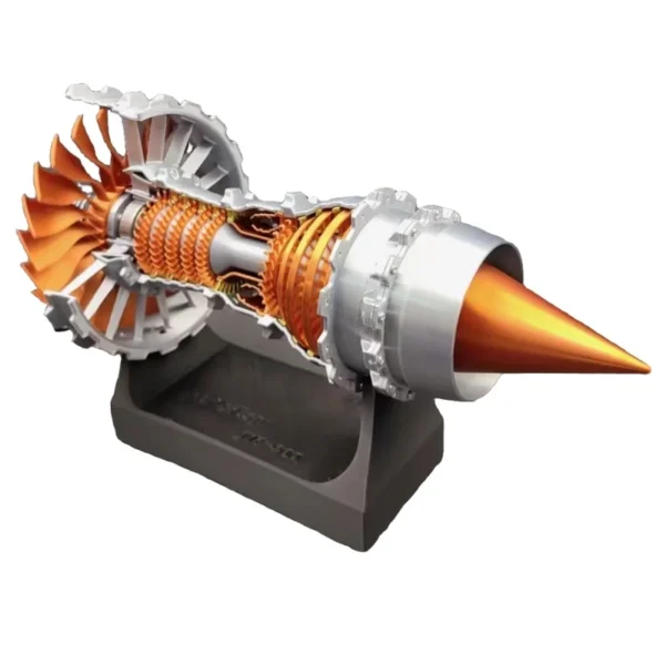 27cm Mini Turbofan Engine Aviation Model Scientific Experiment Jet Aircraft Engine Models Power Toy Gift - Finished Product - Image 2