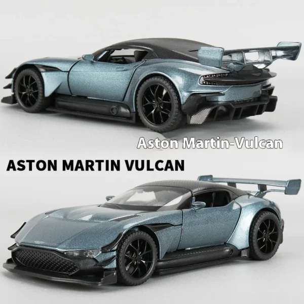 1:32 AstonMartin Vulcan Supercar Alloy Diecast Model Car Interior Decoration Sound & Light High Simulation Gift For Friend Box