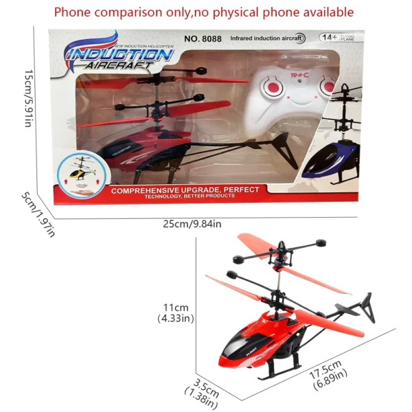 RC Helicopters Drone Mini RC Drone Remote Control Induction Hovering Gesture Control Suspension Helicopter Aircraft Children Toy - Image 6