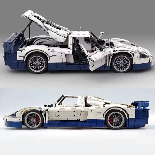 MOC MC12 White Super Sprots Car Model Building Blocks Technical Vehicle Bricks DIY Puzzle Toys Assembly Christmas Gift For Kids - Image 5