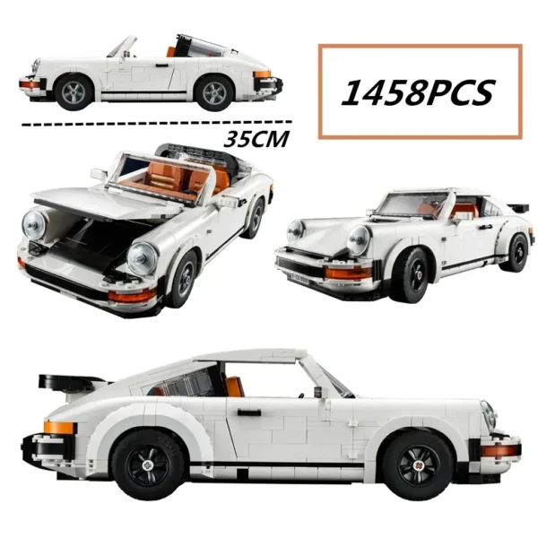 Icons Technical 911 Retro Car Model Building Blocks Set 2in1 Race Model Kit for Adults and Teens Toys Christmas Gifts Idea Diy