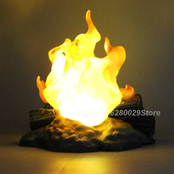 12cm Calcifer Anime Figure Pvc Luminous Model Action Figure Breathing Lamp GK Model Toys Collection Home Decoration Gifts - Image 4