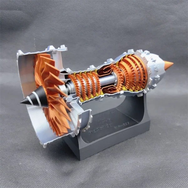 27cm Mini Turbofan Engine Aviation Model Scientific Experiment Jet Aircraft Engine Models Power Toy Gift - Finished Product - Image 5