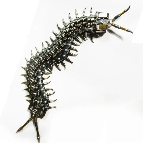 3D puzzle Metal Centipede Model Kit Mechanical Insects Stainless Steel creative assembly Toy 3D build model Toys for Kids Adults - Image 4