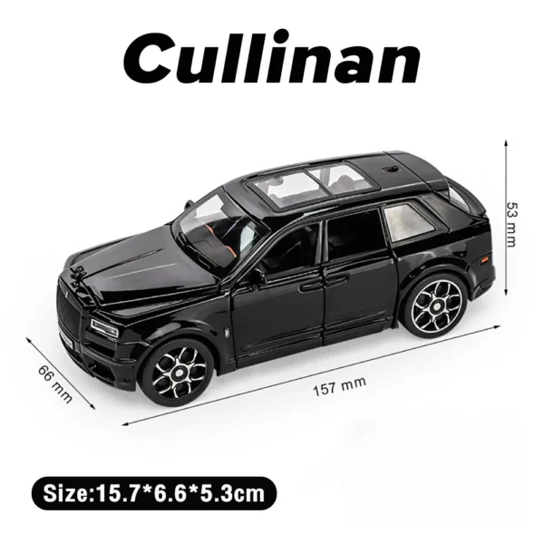 1:32 Rolls Royce SUV Cullinan Alloy Car Model Diecasts Metal Toy Car Model Simulation Sound and Light Collection Childrens Gifts - Image 6