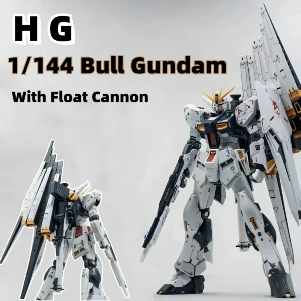 HG 1/144 Bull Gundam With Float Cannon Mobile Suit Gundam Anime Action Figures Model ABS Assembly Model Mecha Robot Toys Gifts - Image 2