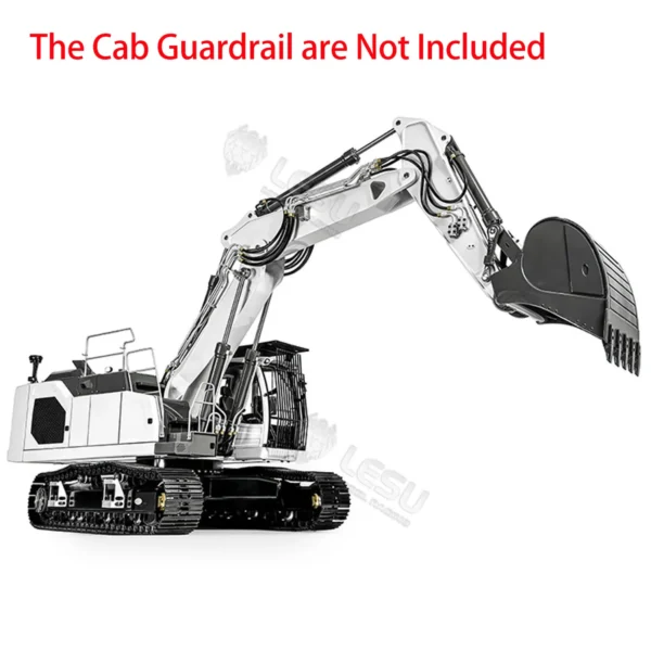 New LESU AOUE 945 3 Arm RC Hydraulic Excavator 1/14 Metal Finished Digger Radio Control Construction Vehicle Truck Cars Toys