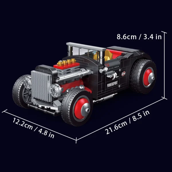 Technical Explosive Change Classic Car Model Building Blocks Bricks Moc Convertible Vehicle DIY Toys For Boys Children Gift Set - Image 6