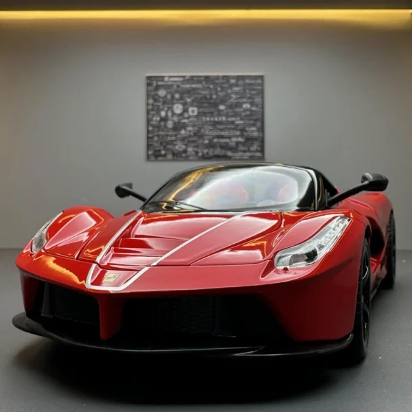 1:22 Ferrari Laferrari convertible Alloy Racing Car Model Diecast Metal Toy Vehicles Car Model Simulation Kids Toy Gift E187 - Image 2