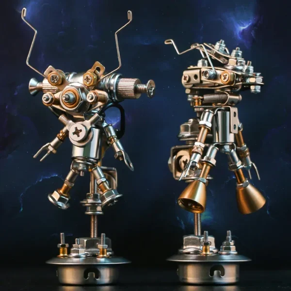 100pcs+ 3D Mechanical Metal Model Kit Metal Assembly Invasive Alien Species Mecha Assemble Toy 3d puzzles toys for Kids Adults