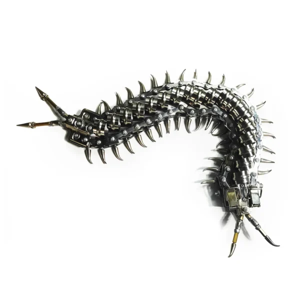 3D puzzle Metal Centipede Model Kit Mechanical Insects Stainless Steel creative assembly Toy 3D build model Toys for Kids Adults - Image 2