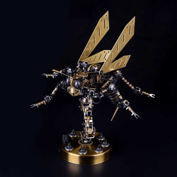 3D Mechanical Wasp Assembly Craft Stainless Steel Insect Puzzle Model Kit Voice Control Engine DIY Product Building Kit Kids Toy - Image 3