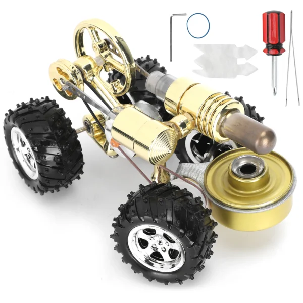 Stirling Engine Model Miniature Car Motor Educational Physics Science Experiment Toy Gifts - Image 6