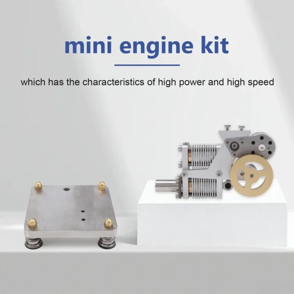 HOT-Full Metal Stirling Engine Model Mini Generator Model Physics Steam Science Educational Engine Model Kit Toy - Image 3