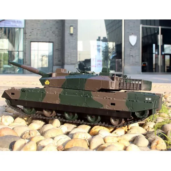 RC Tank 1/20 9CH Remote Control Tank With Sound LED Rechargeable 40CM Electronic Car 27Mhz Infrared Electric Toys For Kids Gift - Image 4