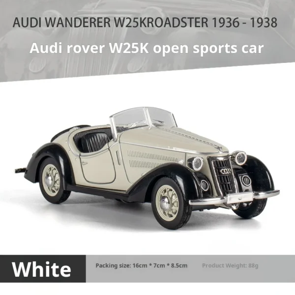 1:32 Vehicle Model Super Classic Pull Back Toy Car Educational Collection Door Open Car Model Gift Gift Car for Audi - Image 5