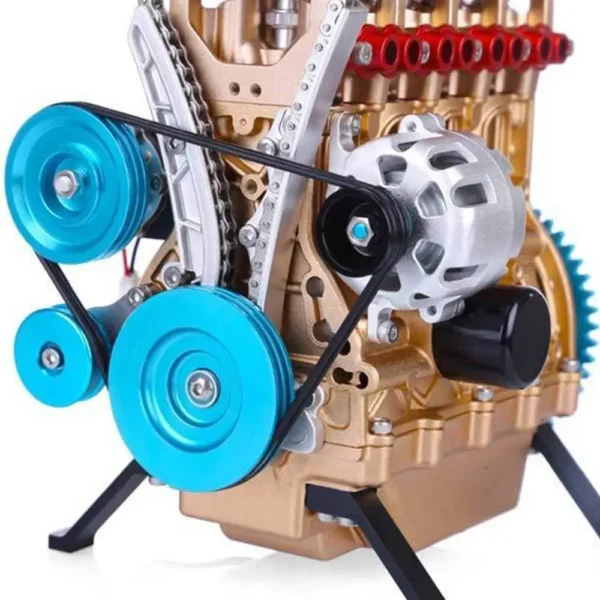 4 Cylinder Resin Car Engine Assembly Kit Model Toys Kids Gifts Home Decoration - Image 4