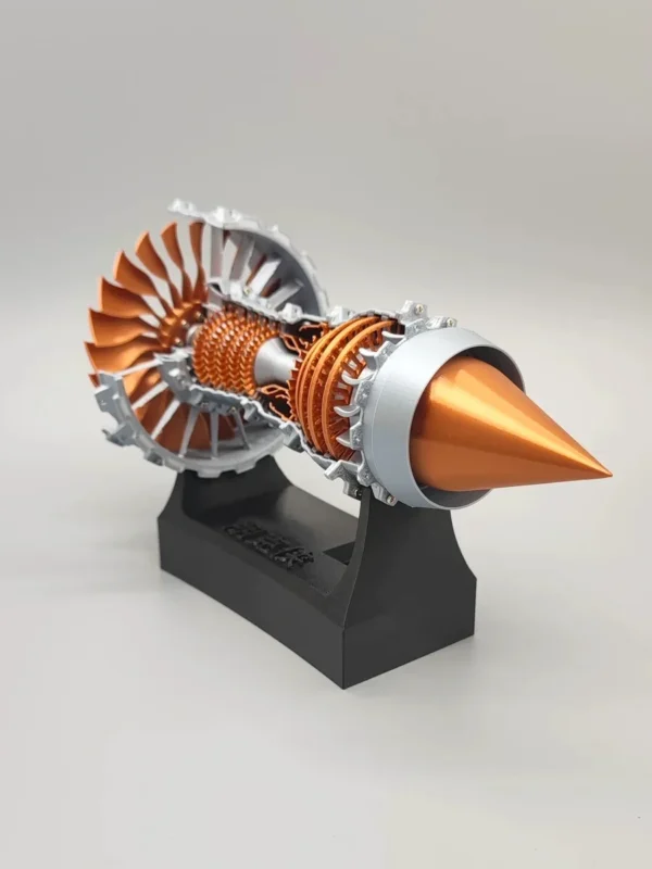 Reverse Rotating Mini Turbofan Engine Plastic Assembled Aircraft Generator Model DIY Production Power Toy Display Models Gift - Image 6