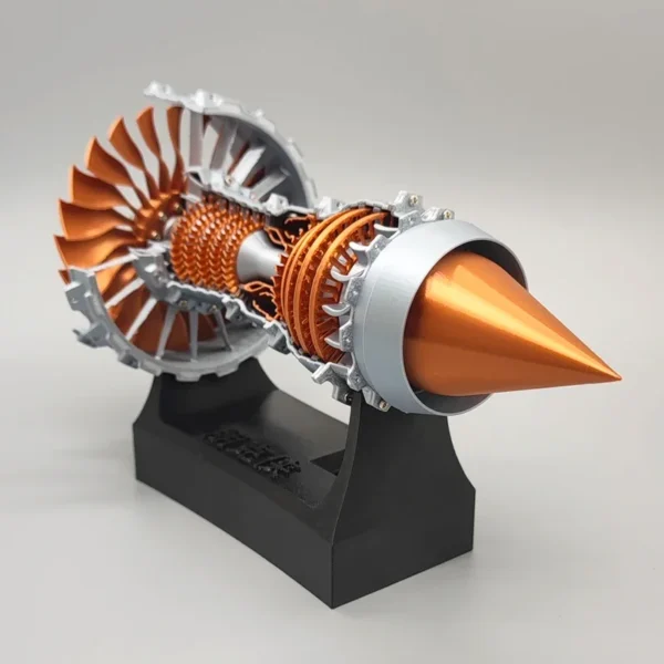 A380 Aircraft Turbofan Engine Electric Jet Engine 3D Printing Model PLA Mini Engine Electric Science Experiment Toy Gift - Image 4