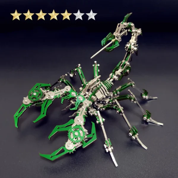 3D Scorpions Metal Puzzle Steampunk Mechanical Insect Model Kit Detachable Steel Construction Building Toy For Adults - Image 2