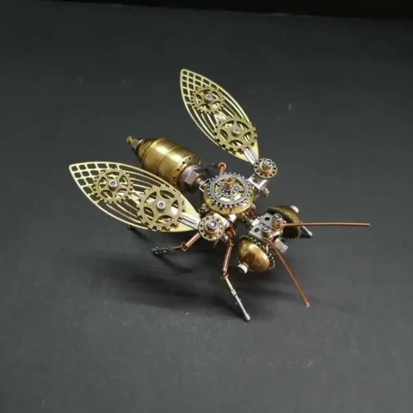 DIY 3D Puzzles Bee Steampunk Mechanical Insects Metal Assembly Model Kits Ornaments Assemble Models Toy - Image 4