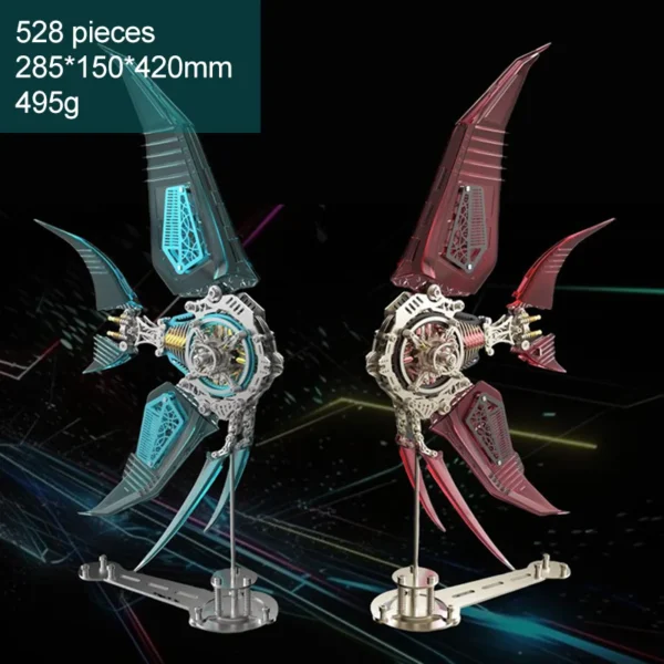 DIY mechanical screw assembly 3D metal angel fish stainless steel plastic puzzle decompression model kit personalized gift toy - Image 4