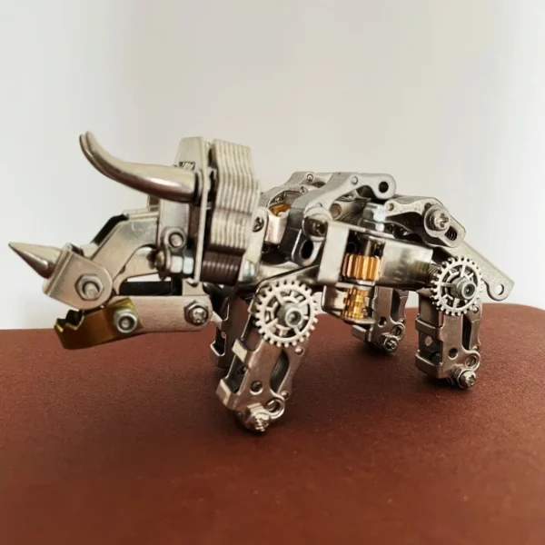 Mechanical Triangle Dragon Assembly Model Kits 3D Metal Model Diy Steampunk Assemble and Dissamble Animal Toys Gift - Image 2